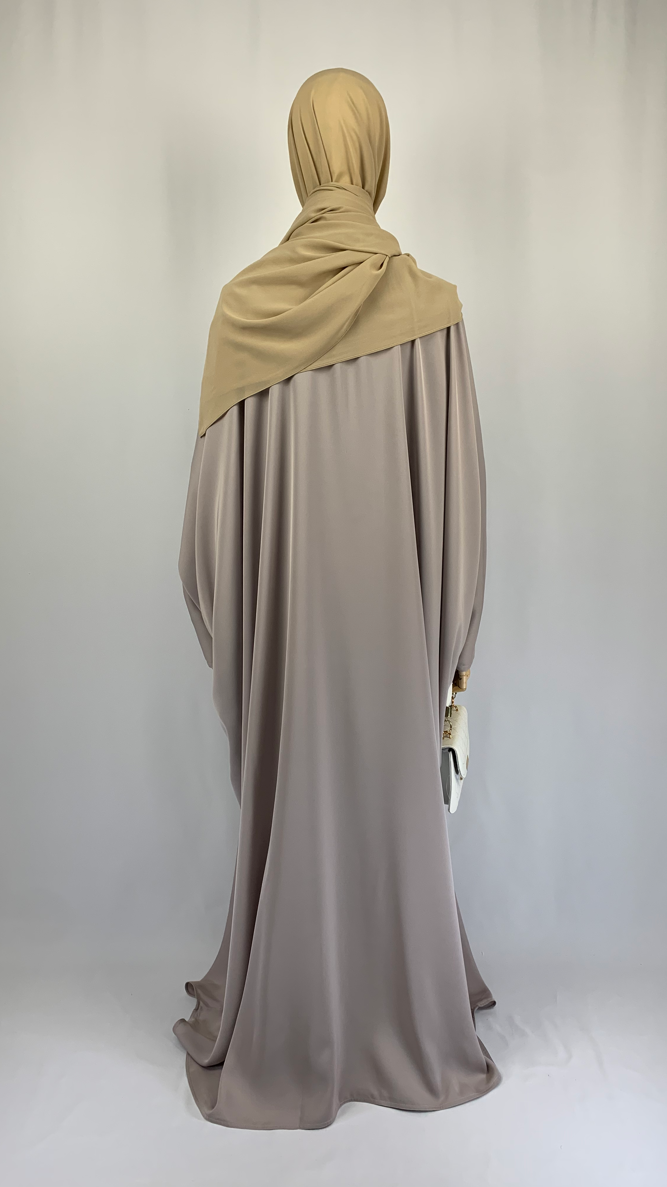 Nida Butterfly Abaya | Light Taupe